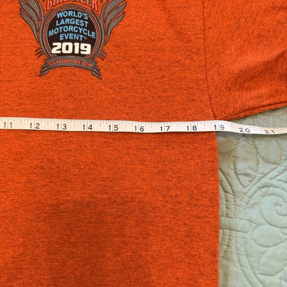 NWT Orange Bike Week Daytona Beach 2019 Graphic T-Shirt Unisex - Picture 7 of 8